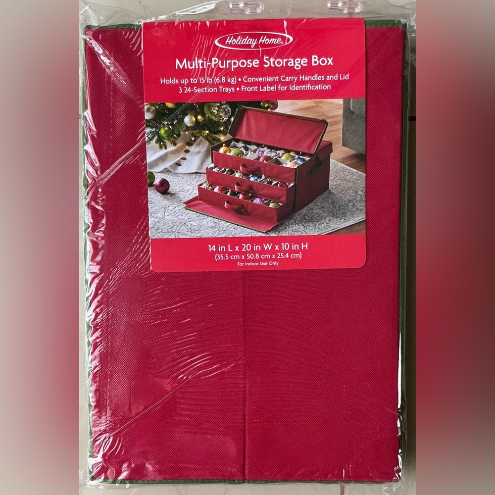 Holiday Home Christmas Ornament and Decoration Holder